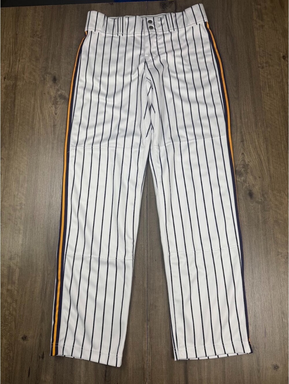 ProLook Baseball Pants Mens 32 Purple/Yellow Pinstripe Full Length